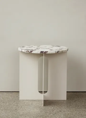 Tablero Androgyne para mesa auxiliar - Calacatta Viola, Ø65 cm - Audo Copenhagen
