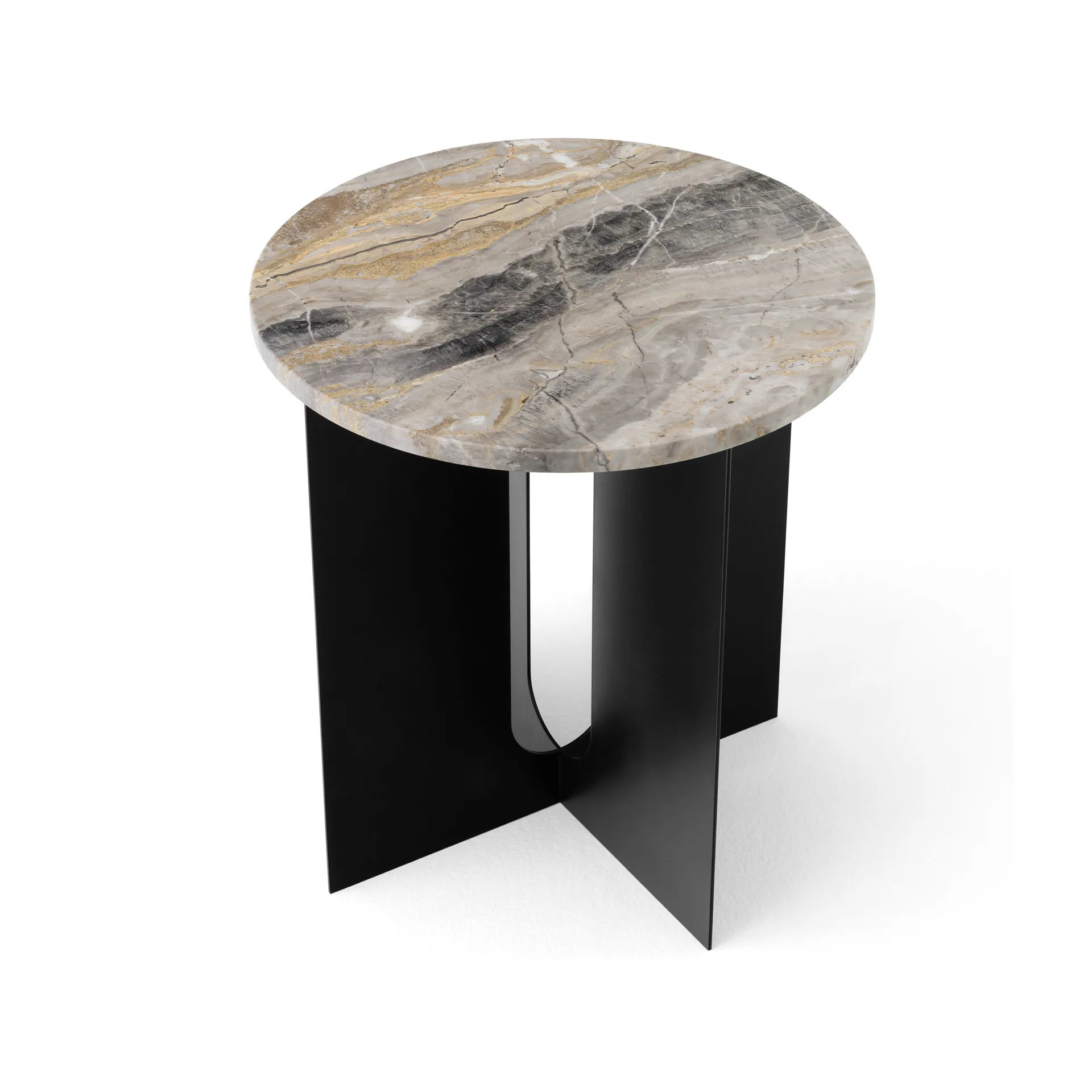 Tablero Androgyne para mesa auxiliar, Grey galaxy, Ø42 cm Audo Copenhagen