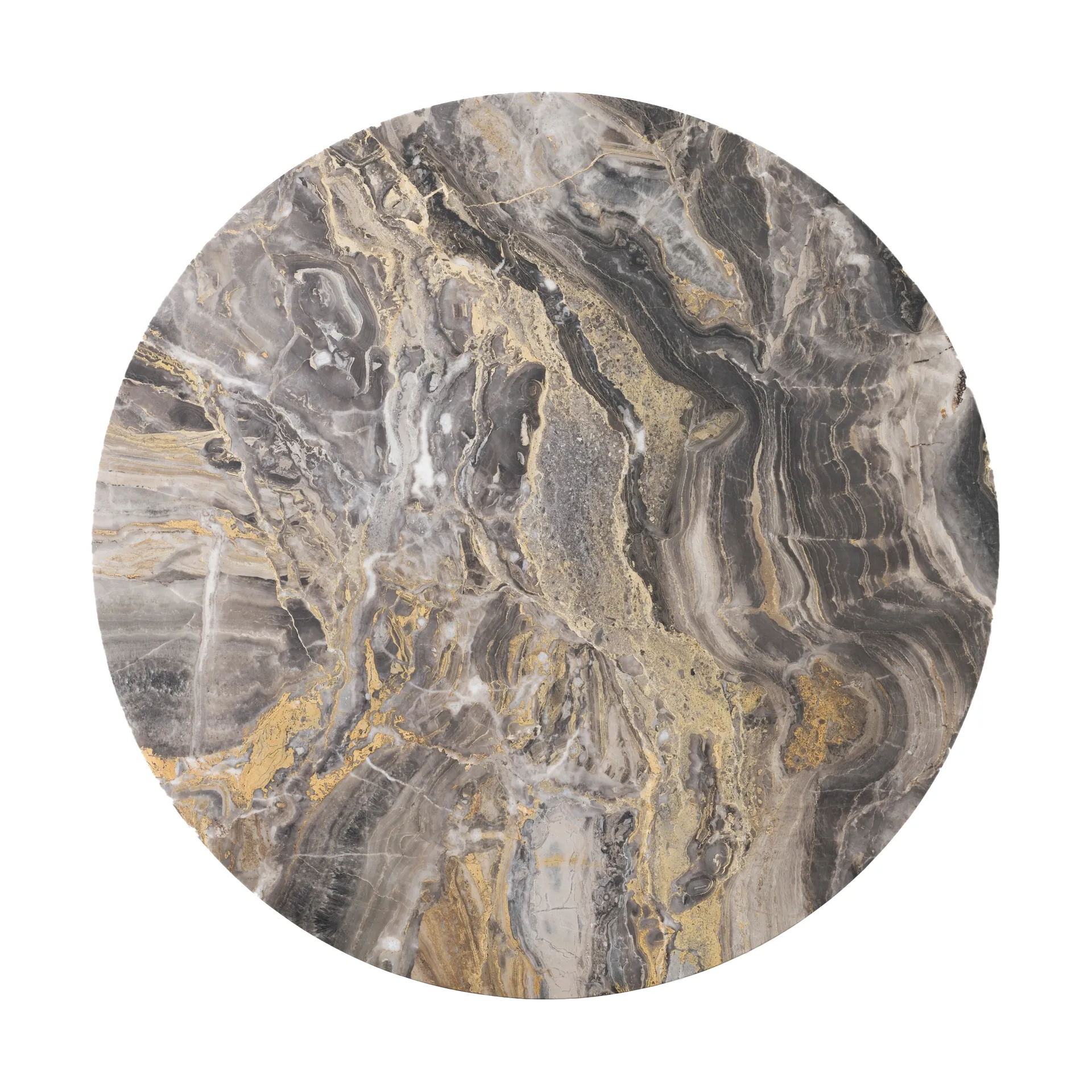 Tablero Androgyne para mesa auxiliar, Grey galaxy, Ø65 cm Audo Copenhagen