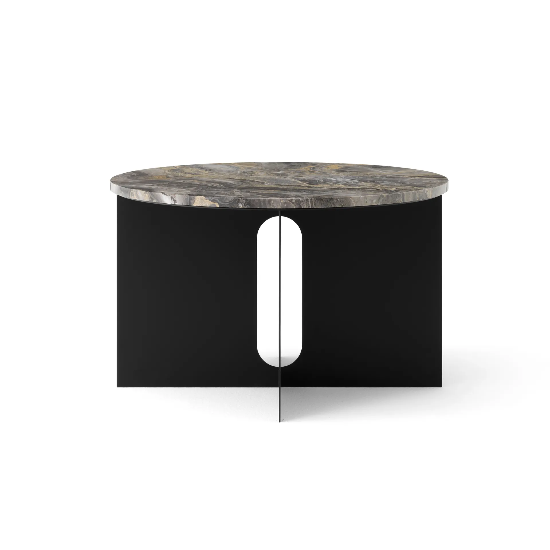 Tablero Androgyne para mesa auxiliar, Grey galaxy, Ø65 cm Audo Copenhagen