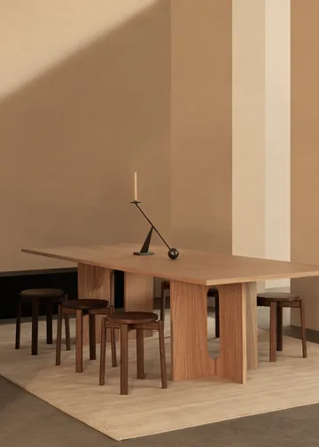 Taburete bajo Passage - Roble teñido oscuro - Audo Copenhagen