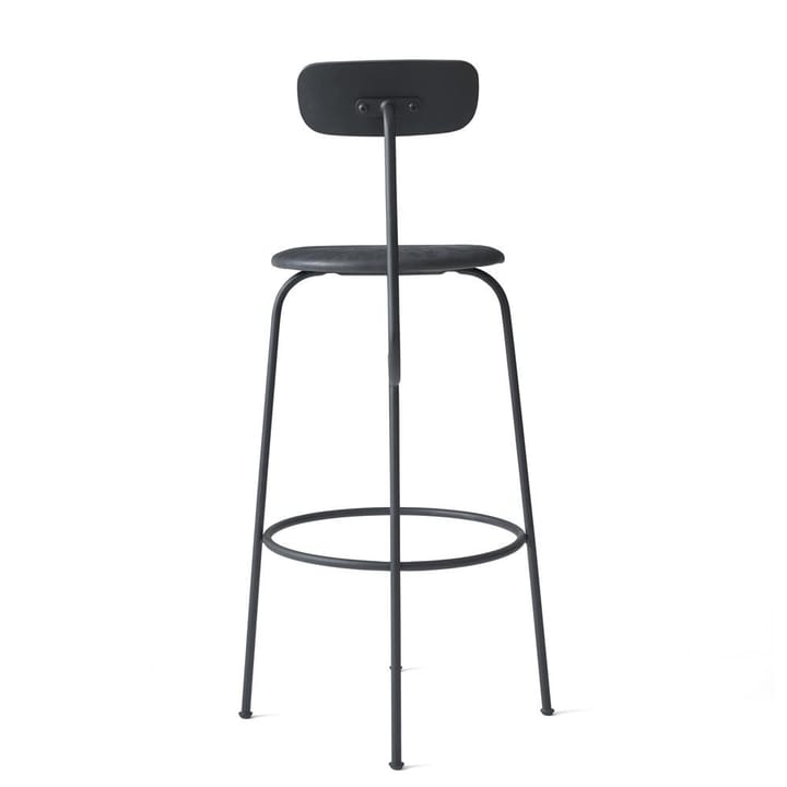 Taburete bar Afteroom asiento de cuero, Negro-negro Audo Copenhagen