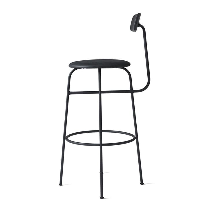 Taburete bar Afteroom asiento de cuero, Negro-negro Audo Copenhagen