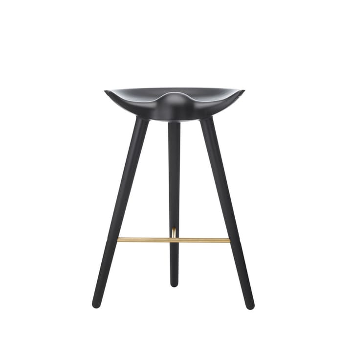 Taburete bar ML 42 - Black stained beech, brass - Audo Copenhagen