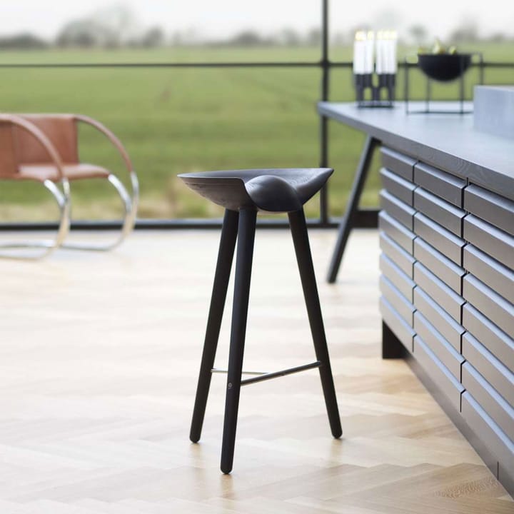 Taburete bar ML 42, Brown oiled oak, brass Audo Copenhagen