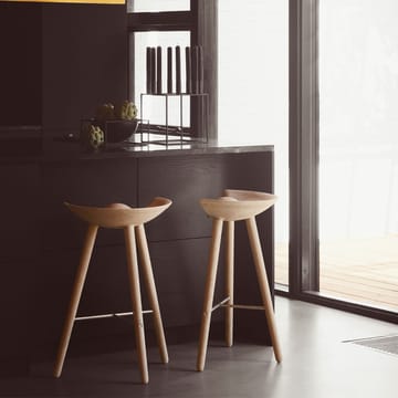 Taburete bar ML 42 - Soap treated oak, brass - Audo Copenhagen