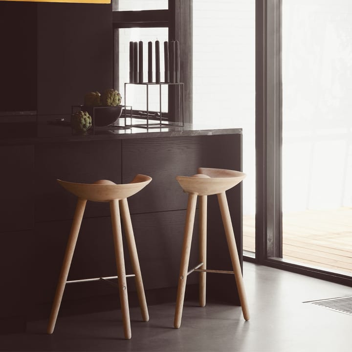 Taburete bar ML 42, Soap treated oak, brass Audo Copenhagen