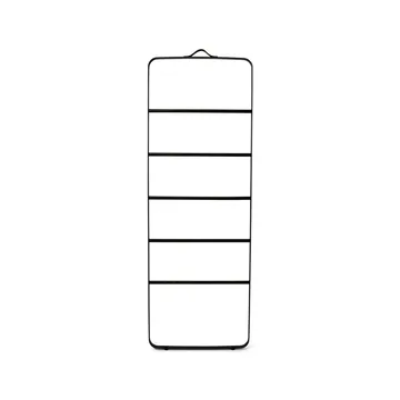 Toallero Towel - Negro, barras en fresno oscuro, cuero - Audo Copenhagen