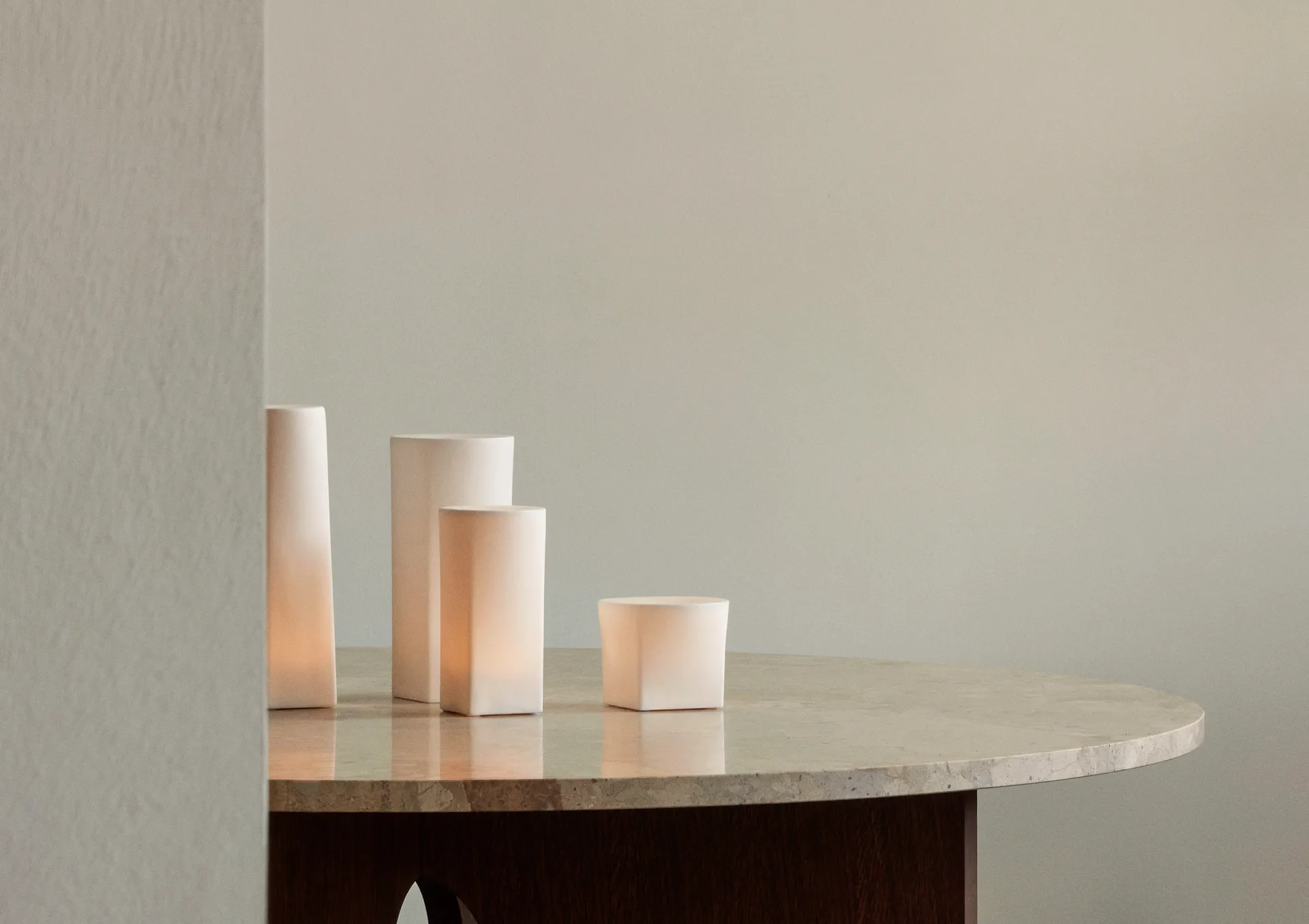 Vela LED Ignus 8 cm, Blanco hueso Audo Copenhagen