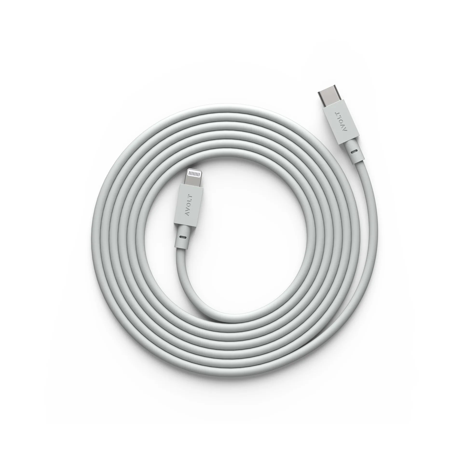 Cable 1 USB C a Lightning cable de carga 2m, Gotland Gray Avolt