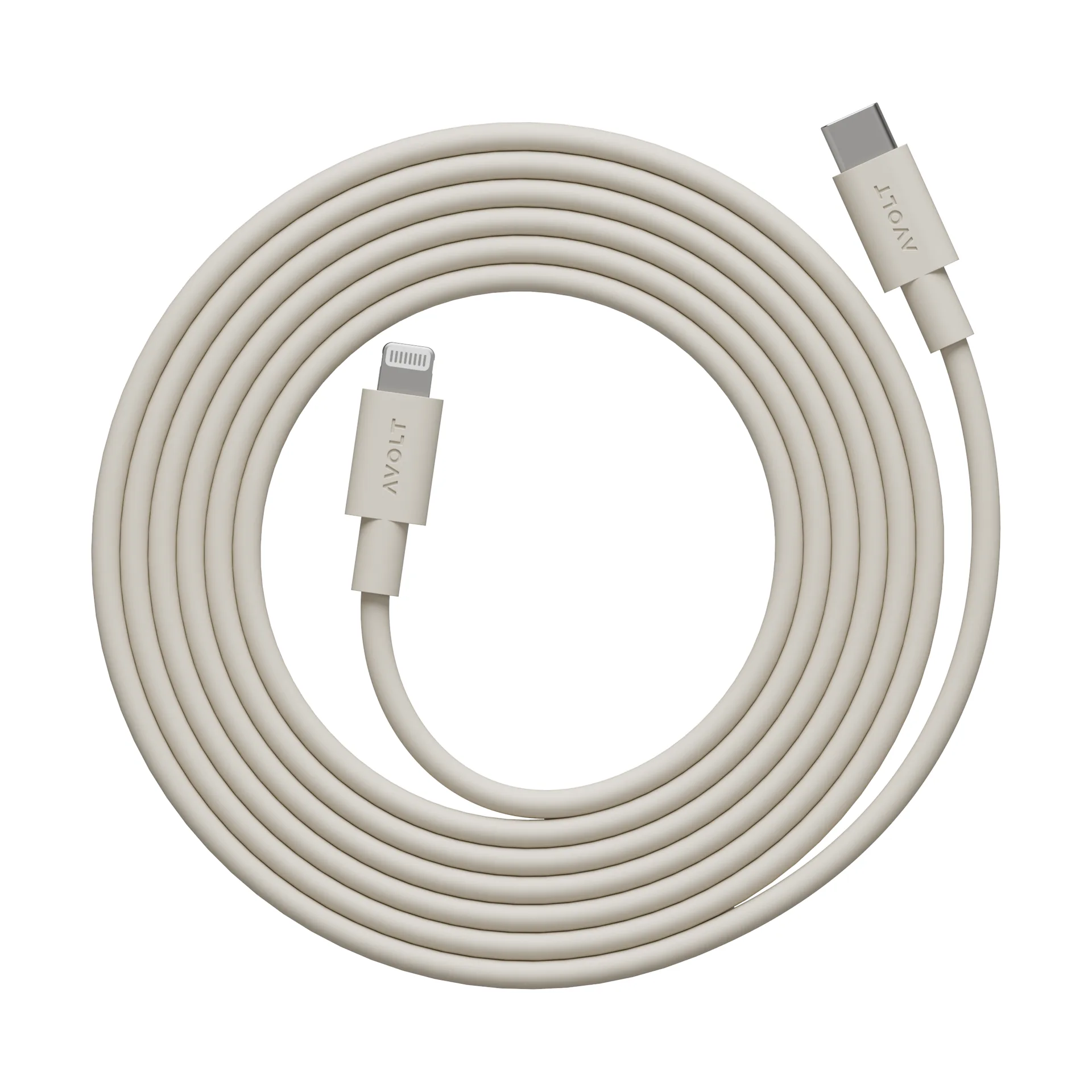 Cable 1 USB C a Lightning cable de carga 2m, Nomad Sand Avolt
