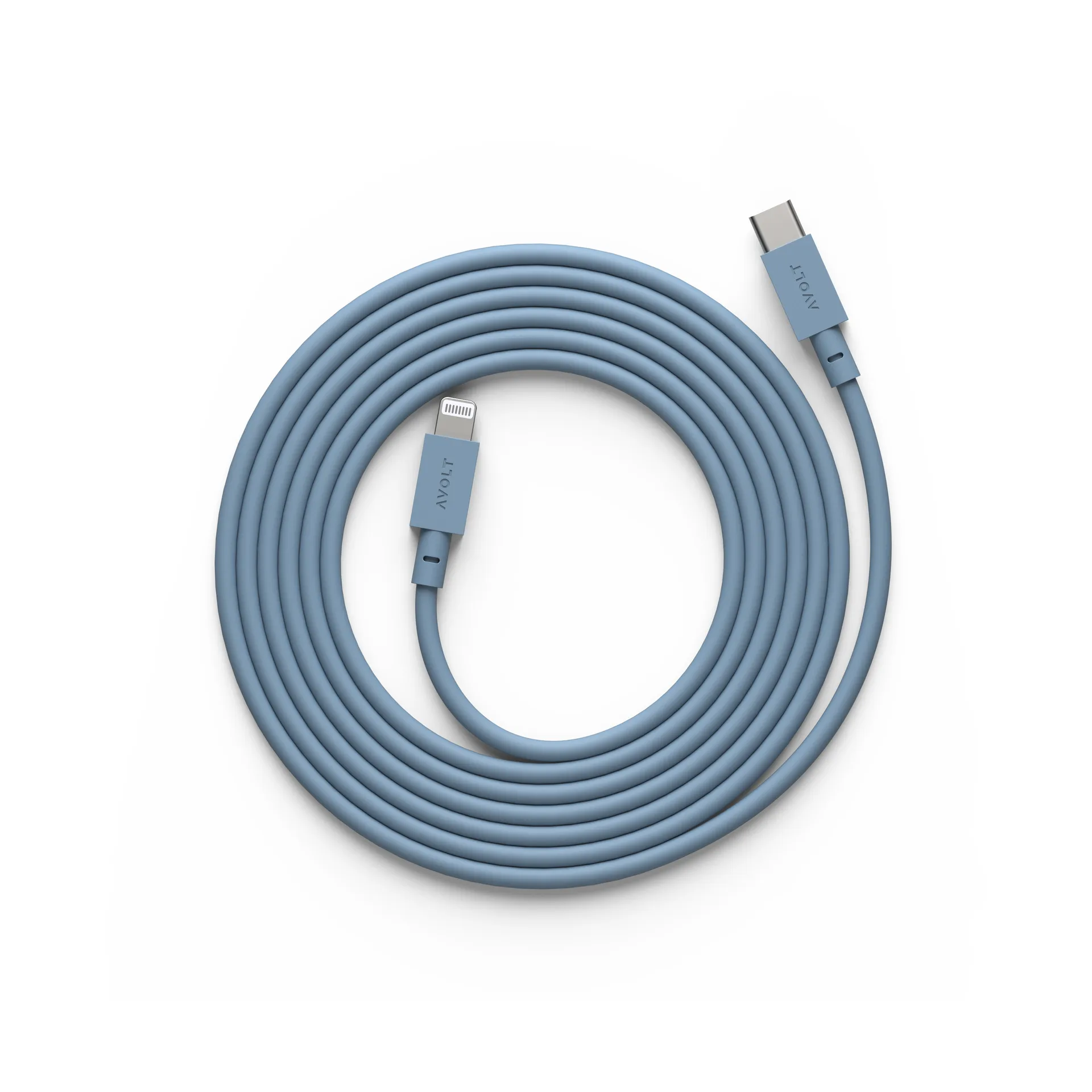 Cable 1 USB C a Lightning cable de carga 2m, Shark Blue Avolt