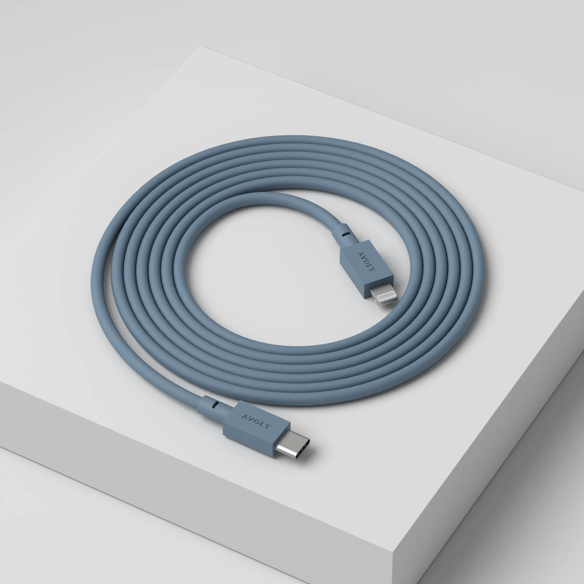 Cable 1 USB C a Lightning cable de carga 2m, Shark Blue Avolt