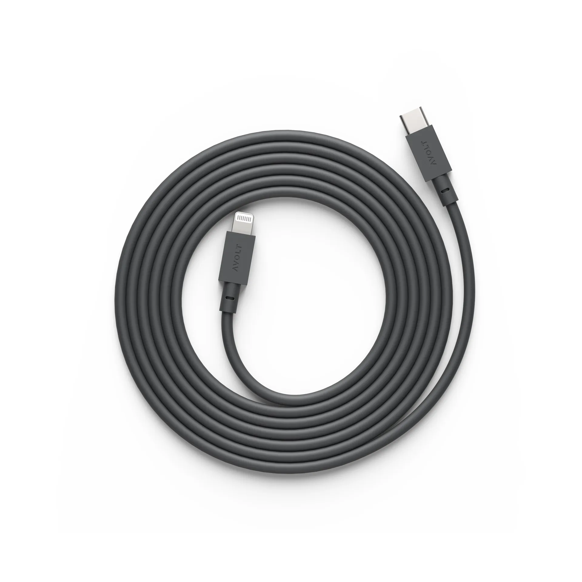 Cable 1 USB C a Lightning cable de carga 2m, Stockholm Black Avolt