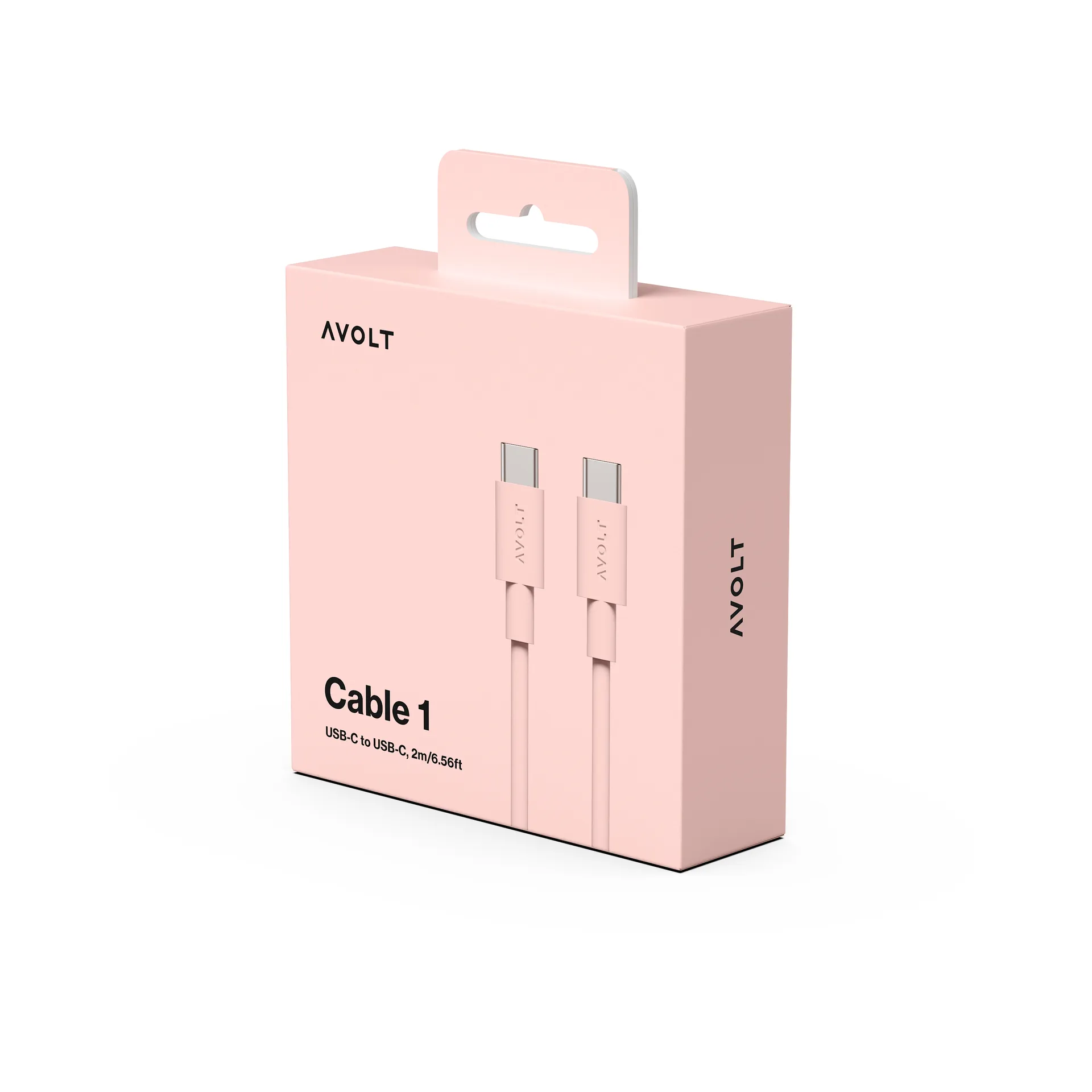 Cable 1 USB-C a USB-C cable de carga 2 m, New Pink Avolt