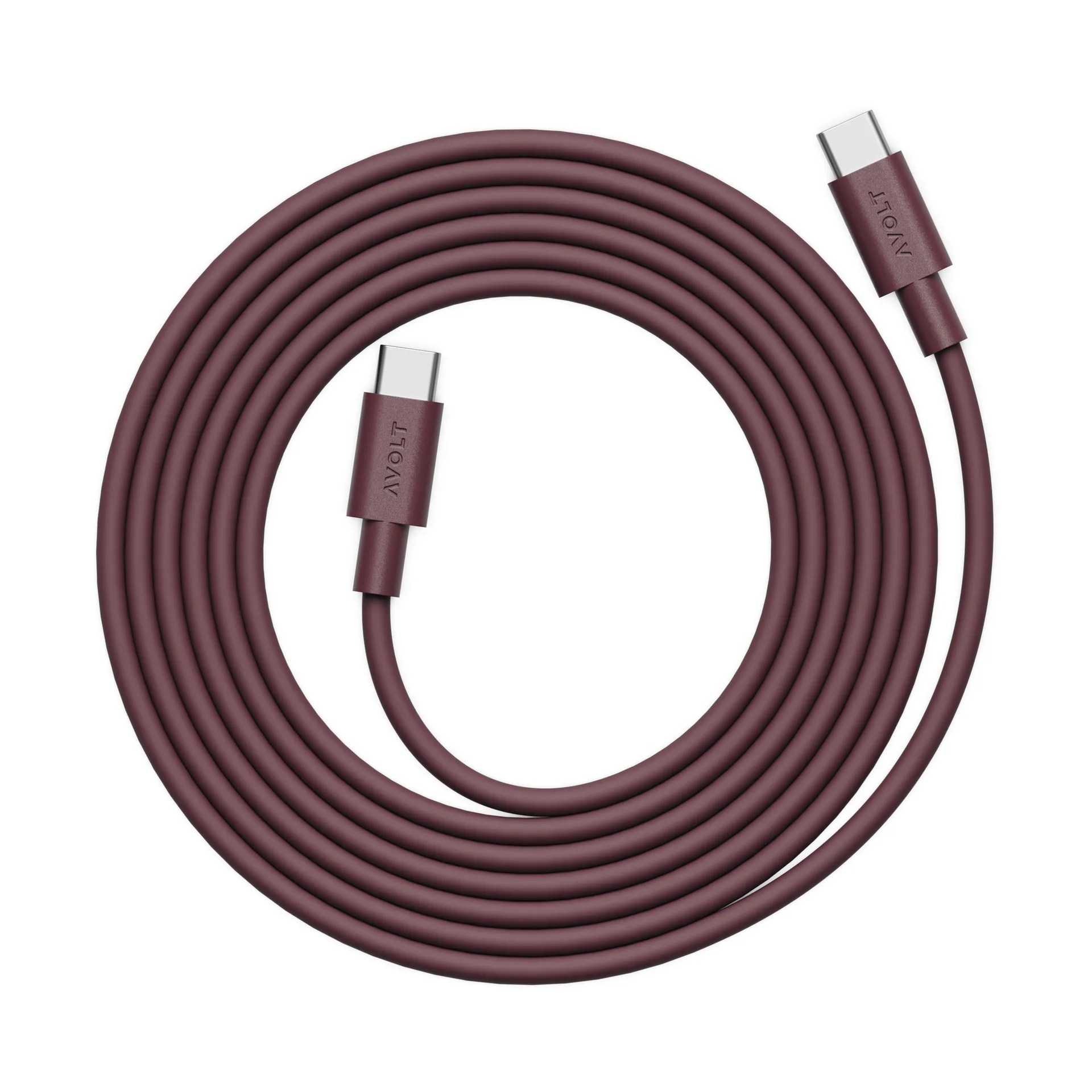 Cable AVOLT x Bauhaus-Archiv 1 USB-C a USB-C
, Mulberry Red Avolt