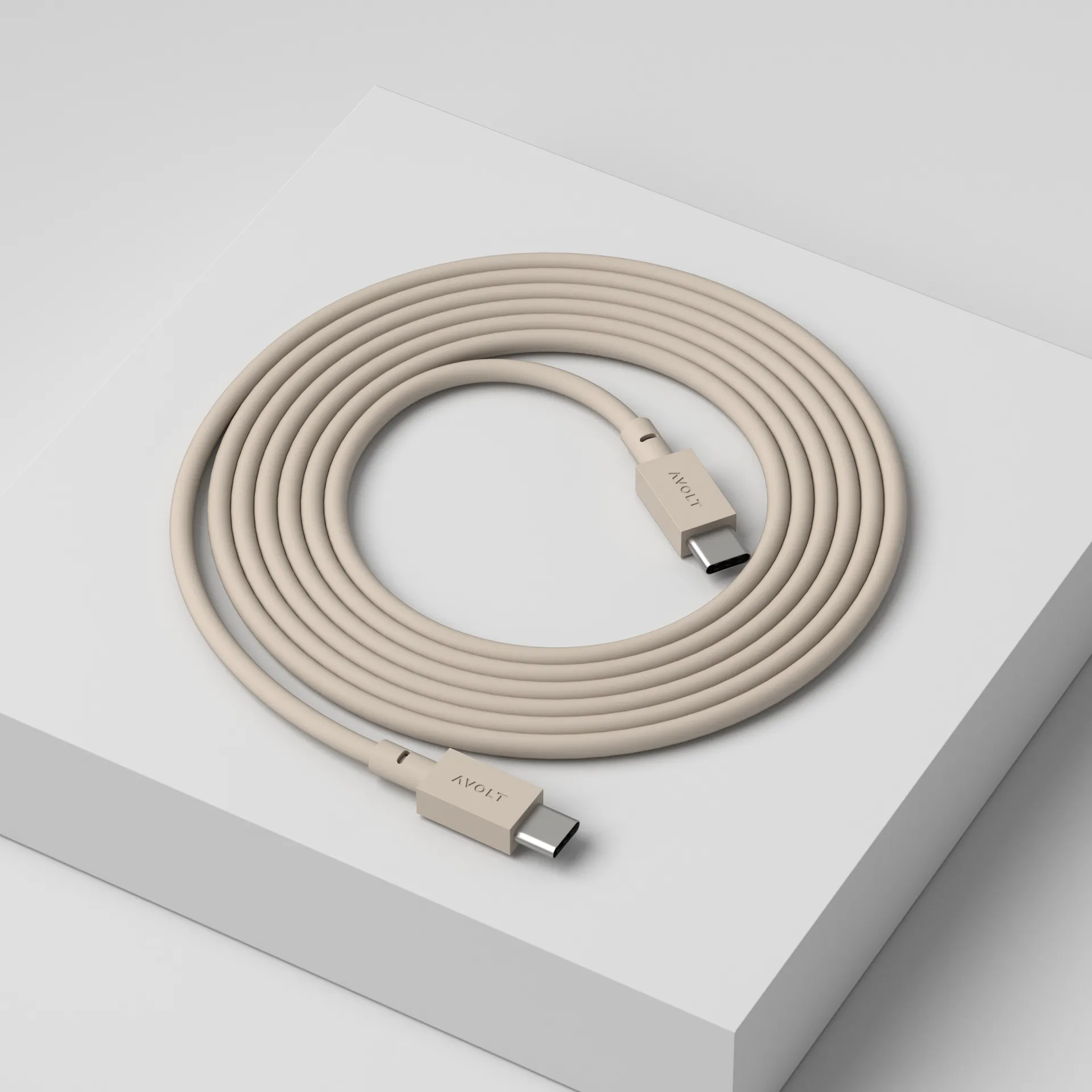 Cable de cargar Cable 1 USB-C a USB-C 2 m, Nomad sand Avolt