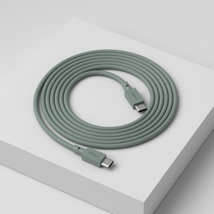 Cable de cargar Cable 1 USB-C a USB-C 2 m, Oak green Avolt