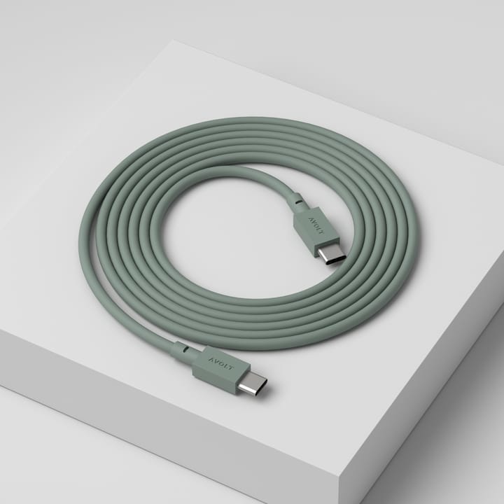 Cable de cargar Cable 1 USB-C a USB-C 2 m - Oak green - Avolt