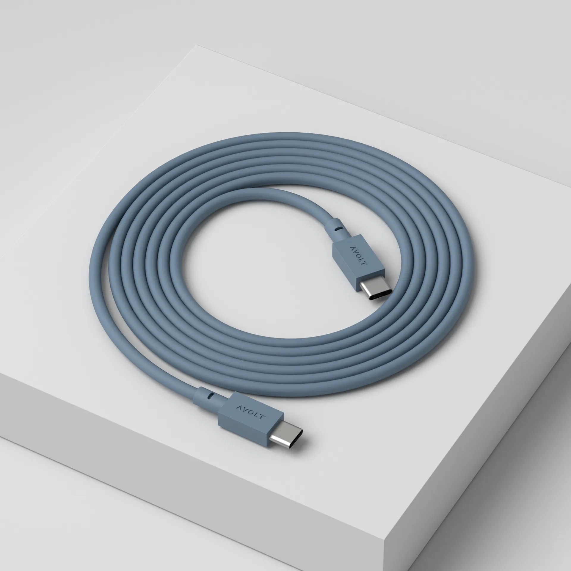 Cable de cargar Cable 1 USB-C a USB-C 2 m, Shark blue Avolt