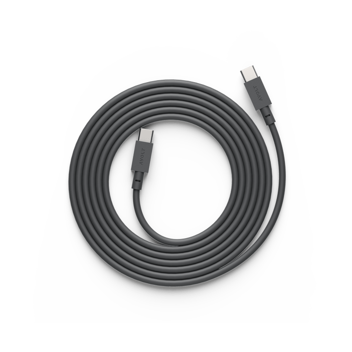 Cable de cargar Cable 1 USB-C a USB-C 2 m, Stockholm black Avolt