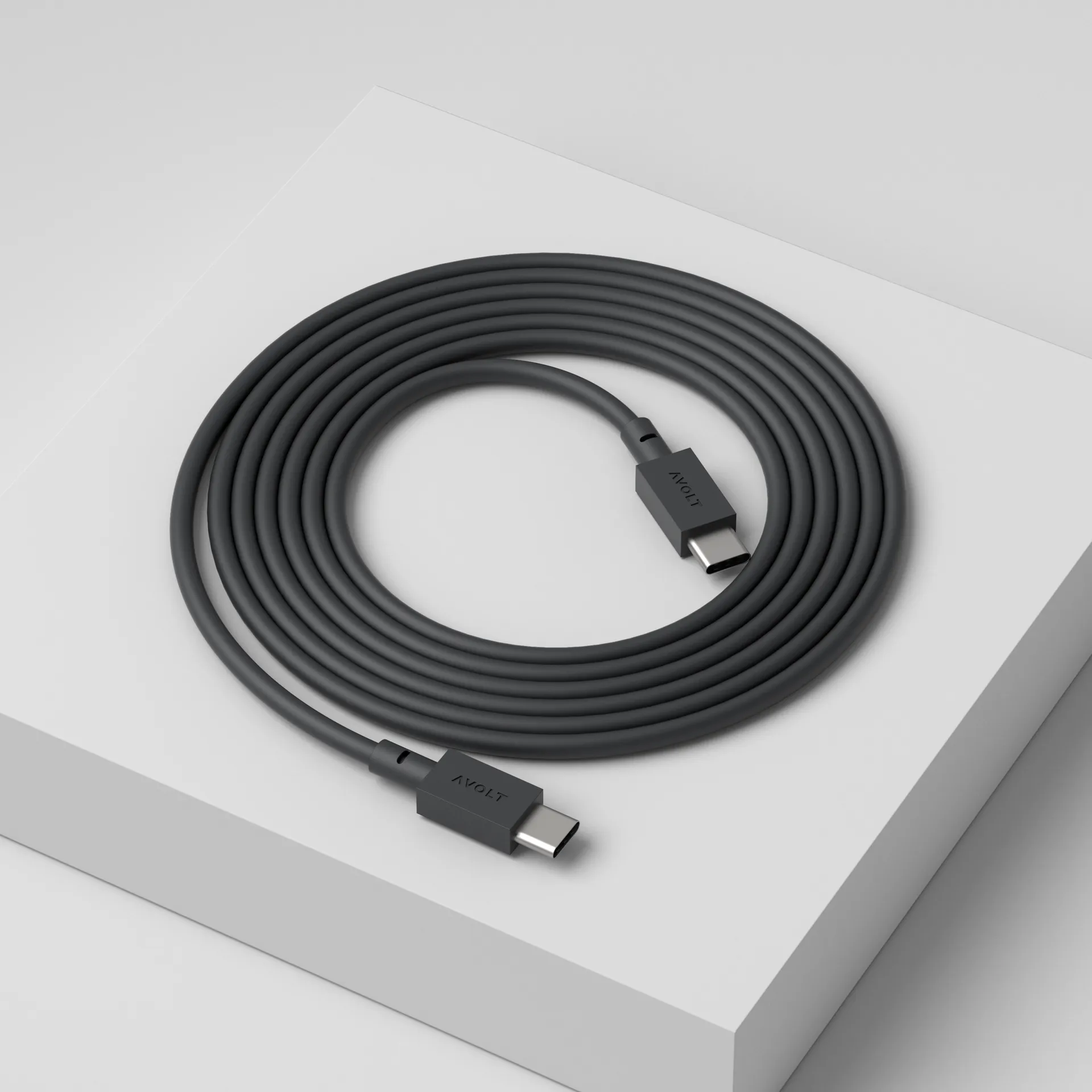 Cable de cargar Cable 1 USB-C a USB-C 2 m, Stockholm black Avolt
