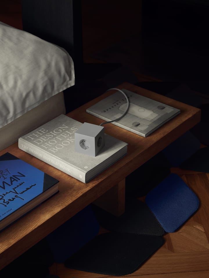 Regleta eléctrica Square 1, toma de corriente y USB-C 30W 3 m, Gotland Gris Avolt