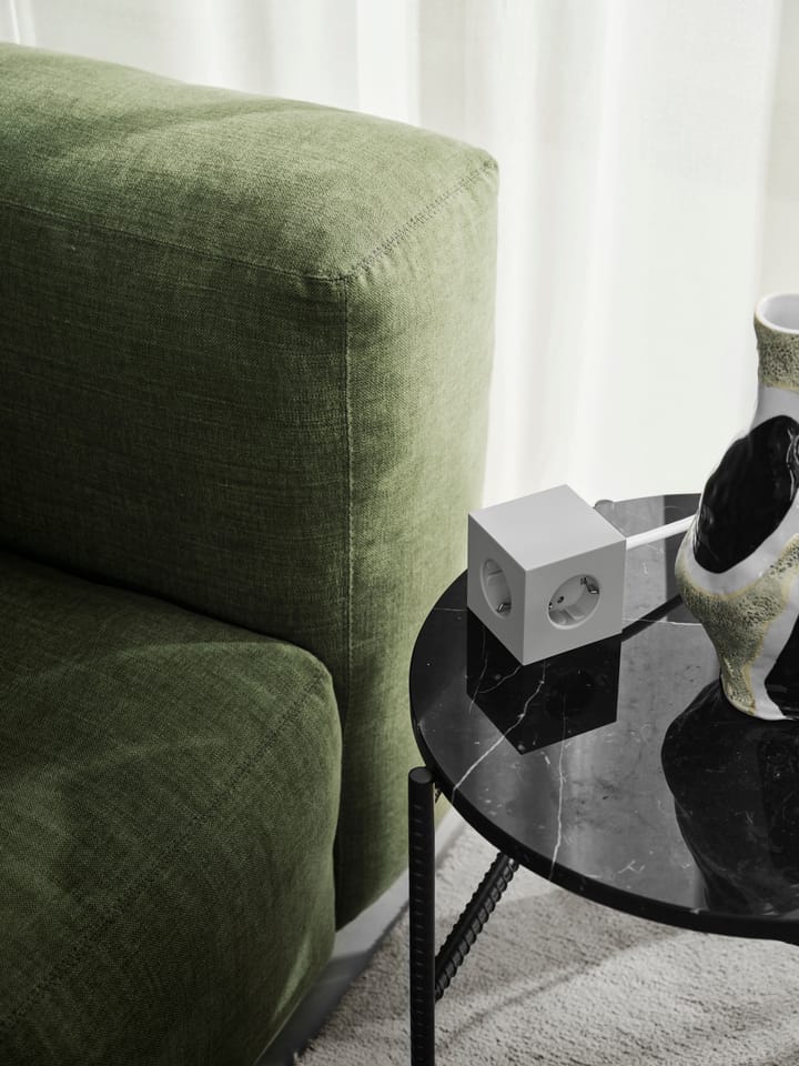 Regleta eléctrica Square 1, toma de corriente y USB-C 30W 3 m, Gotland Gris Avolt