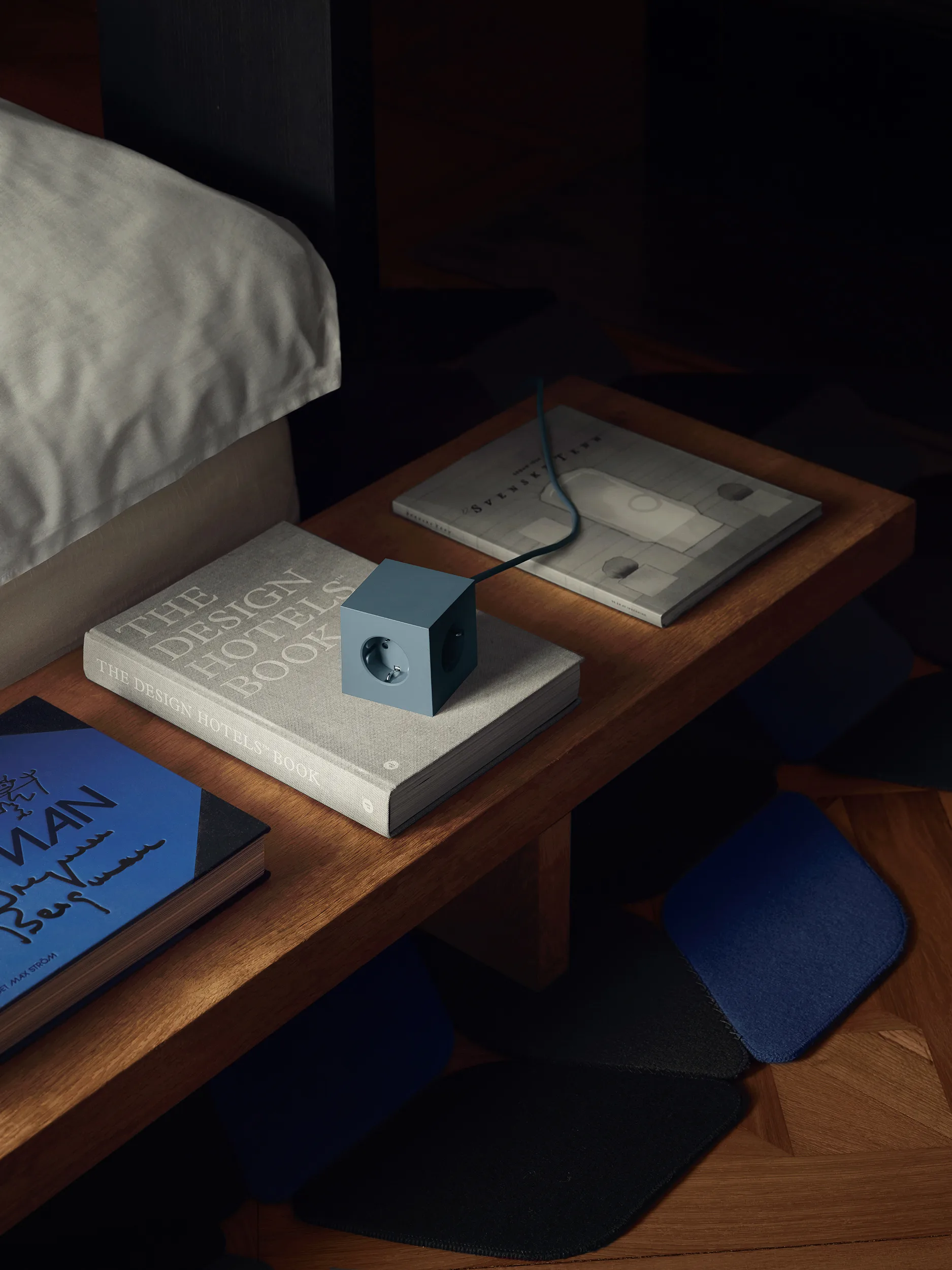 Regleta eléctrica Square 1, toma de corriente y USB-C 30W 3 m, Shark Blue Avolt