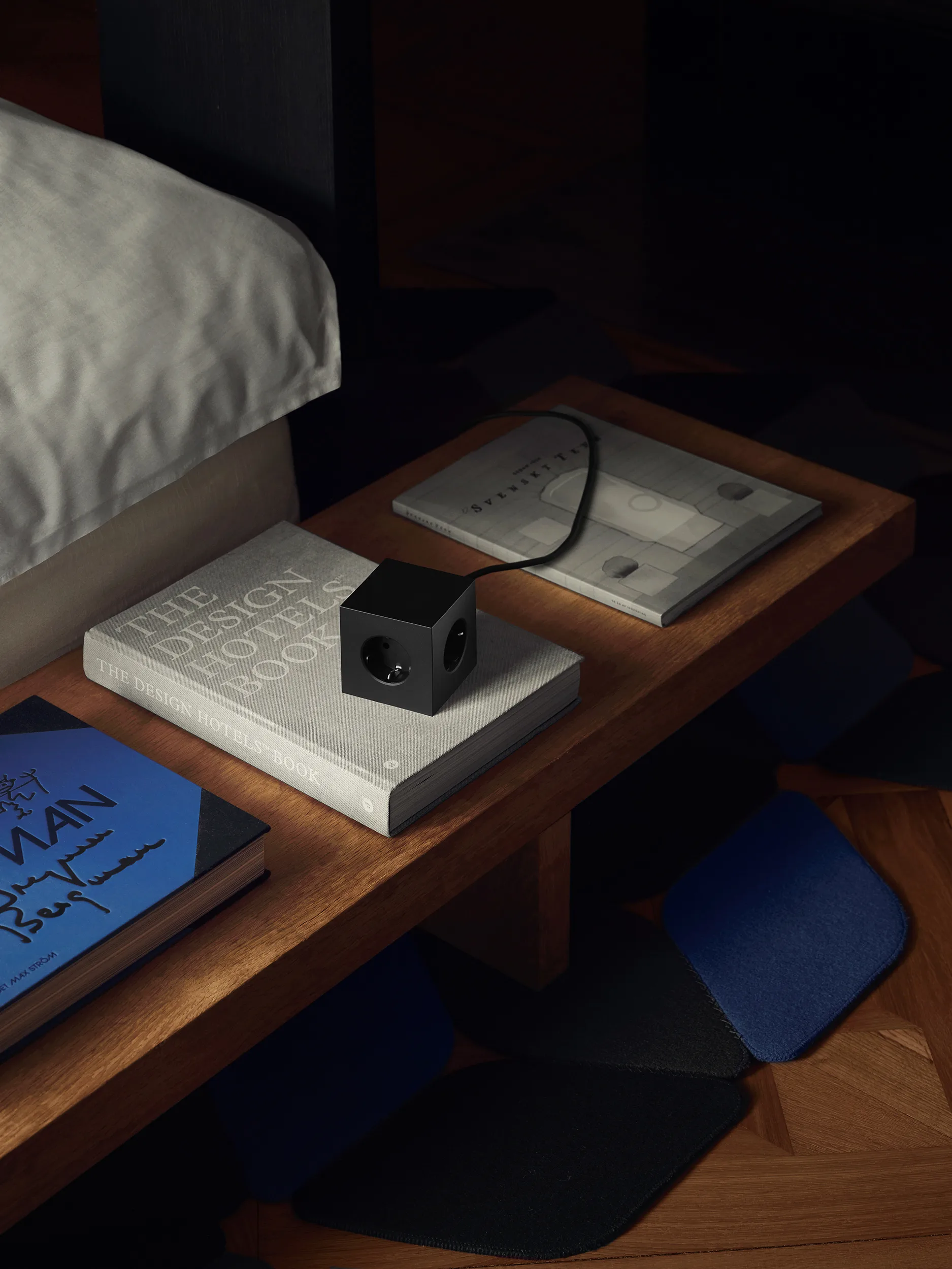 Regleta eléctrica Square 1, toma de corriente y USB-C 30W 3 m, Stockholm Black Avolt