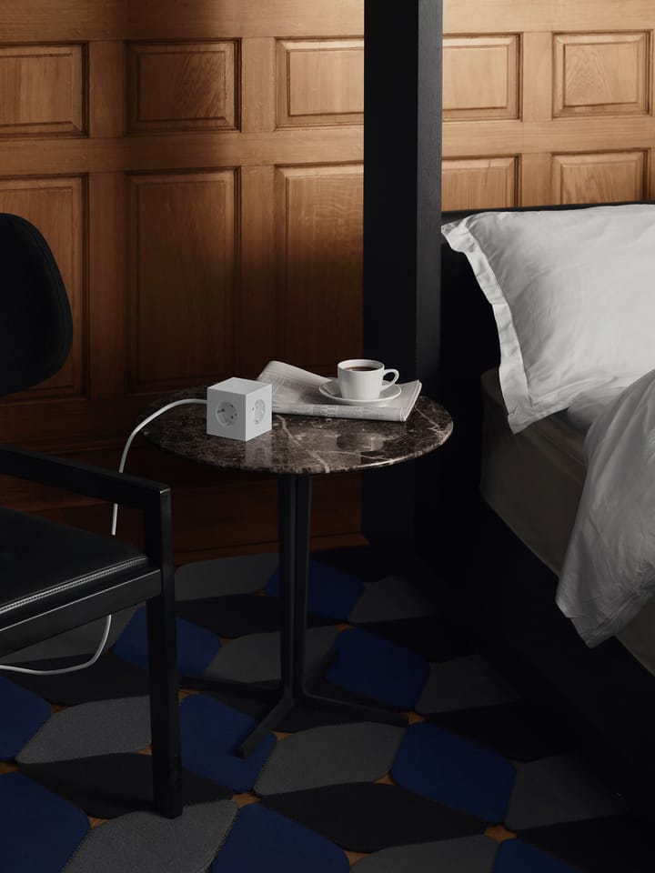 Regleta eléctrica Square 1, toma de corriente y USB-C 30W 3 m, White Martinelli Luce edition Avolt