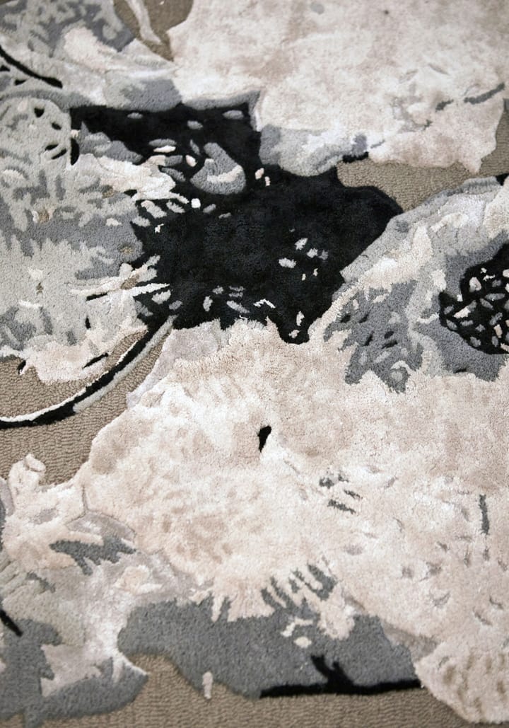 Alfombra Floreo Ø200 cm, blanco-gris AYTM