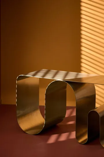 Banco Curva solid - Plateado, 100 cm - AYTM