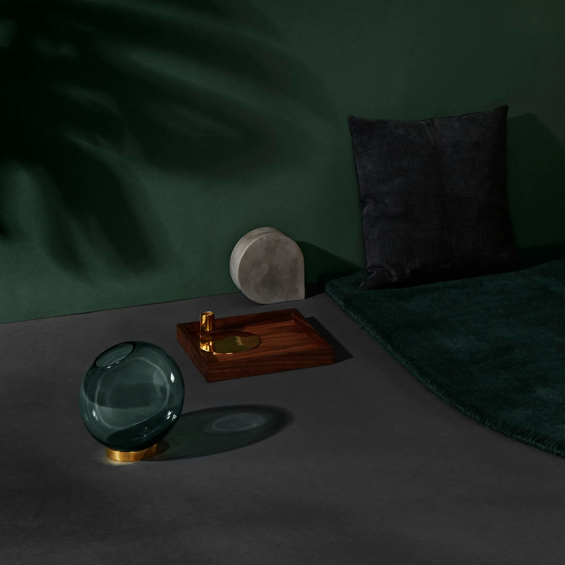 Bandeja cuadrada Unity nogal, grande AYTM