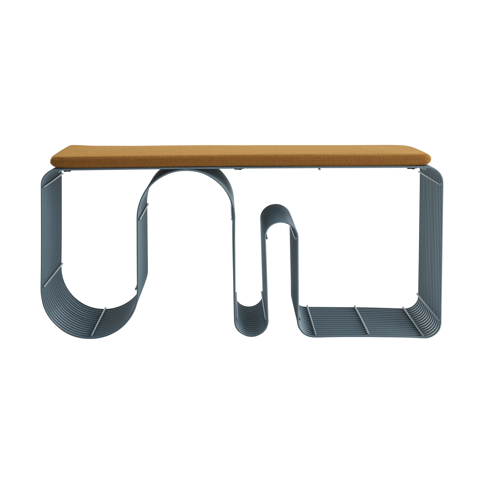 Banqueta Curva 100 cm, Dusty blue AYTM