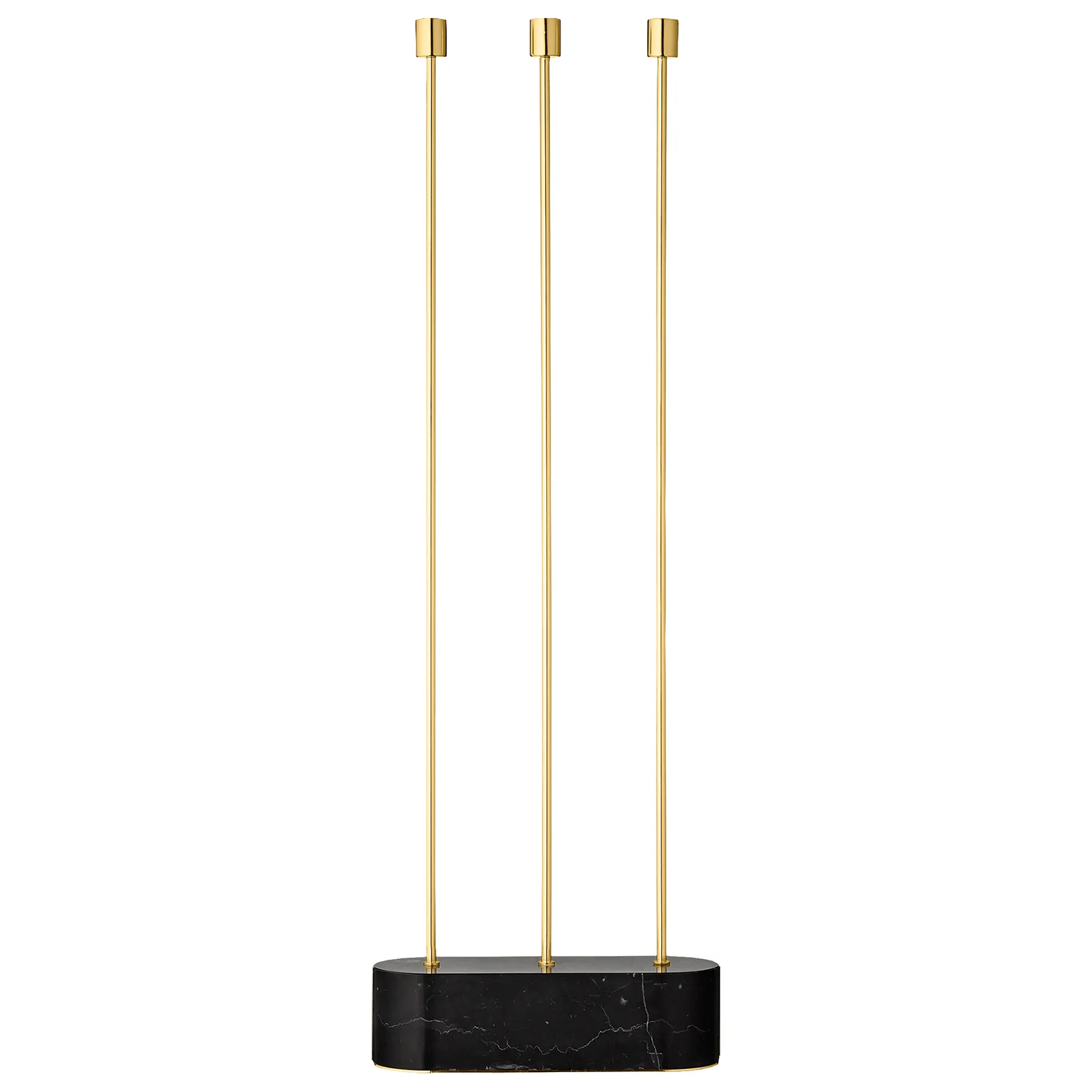 Candelabro de suelo Grasil, negro-oro AYTM