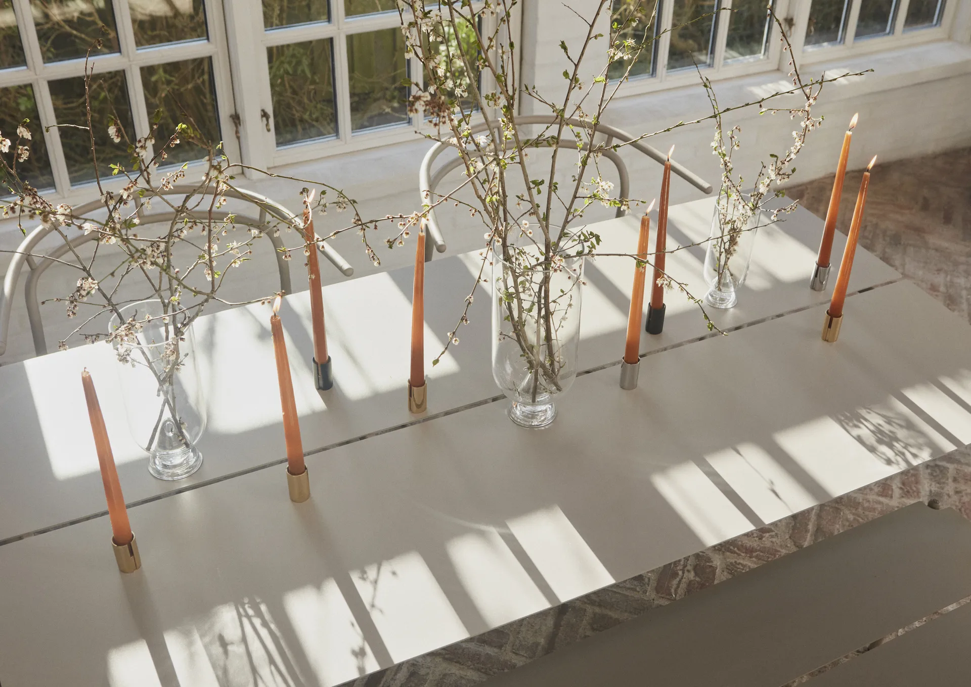 Candelabro Sol 5 cm, plateado AYTM