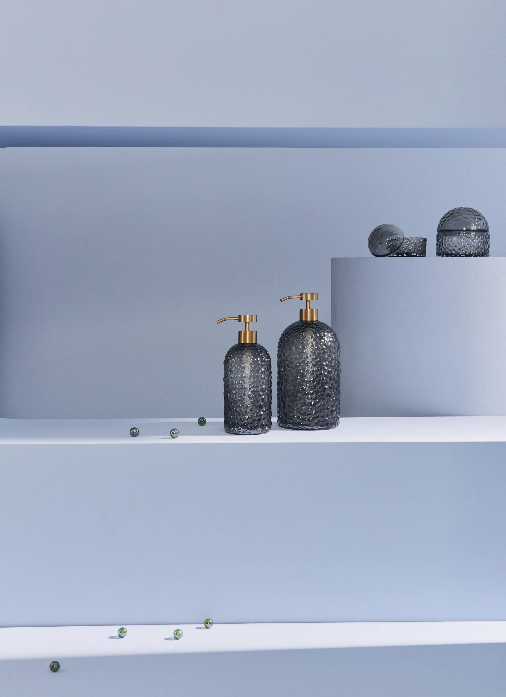 Dispensador de jabón Arura 16 cm, negro AYTM