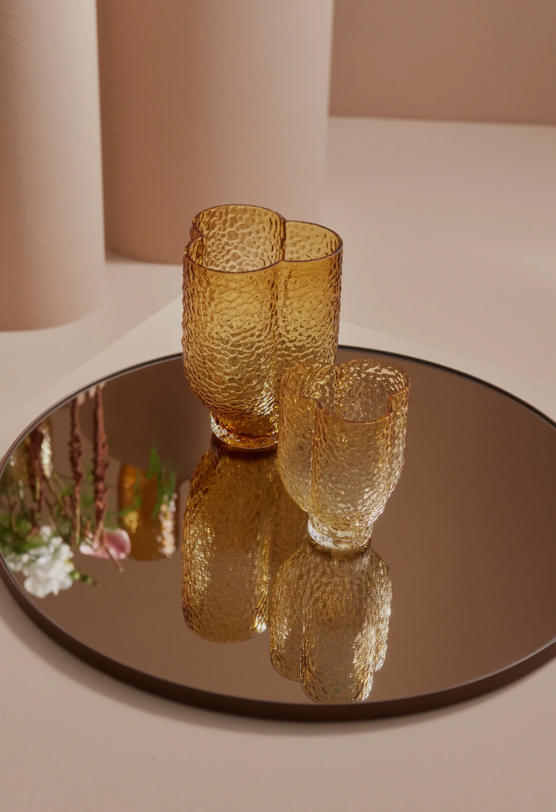 Espejo Circum Ø50 cm, Brown AYTM