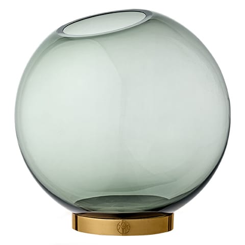 Florero Globe, grande - verde-latón - AYTM