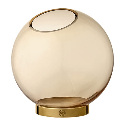 Florero Globe, mediano - ámbar-oro - AYTM