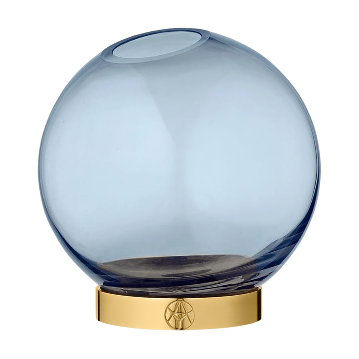 Florero Globe, mediano - azul marino-oro - AYTM