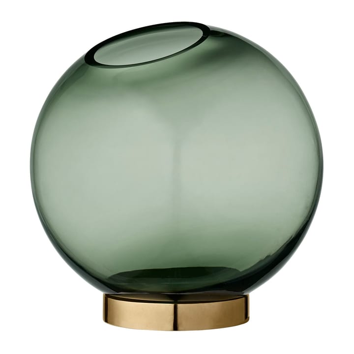 Florero Globe, mediano - verde-latón - AYTM