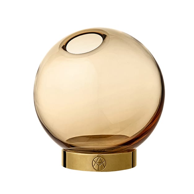 Florero Globe, pequeño - ámbar-oro - AYTM