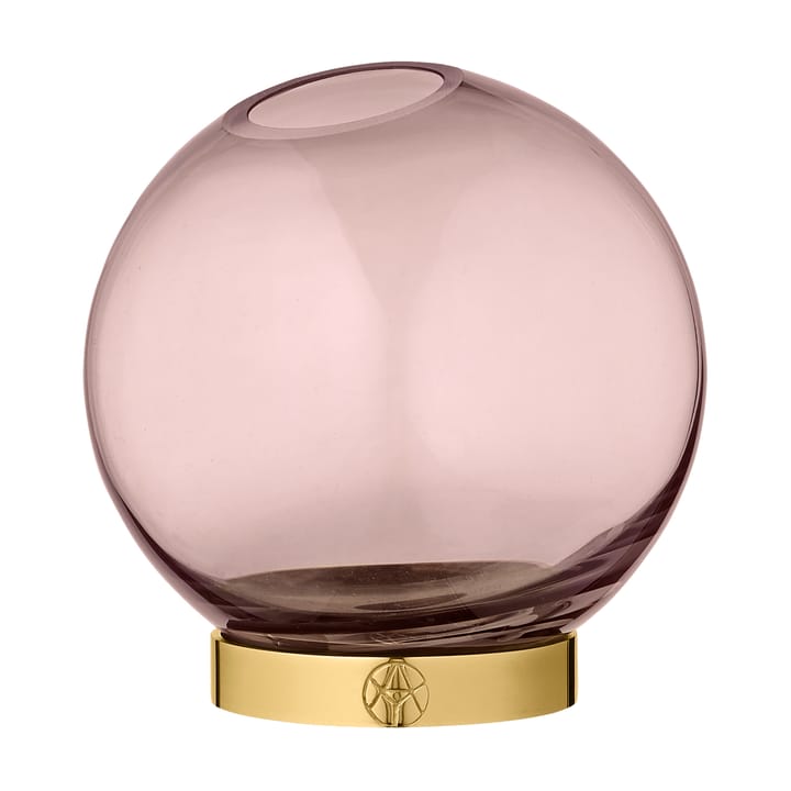 Florero Globe, pequeño - rosa-latón - AYTM