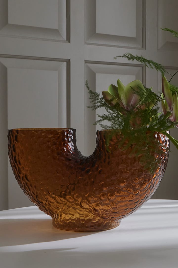 Jarrón Arura bajo, Amber AYTM