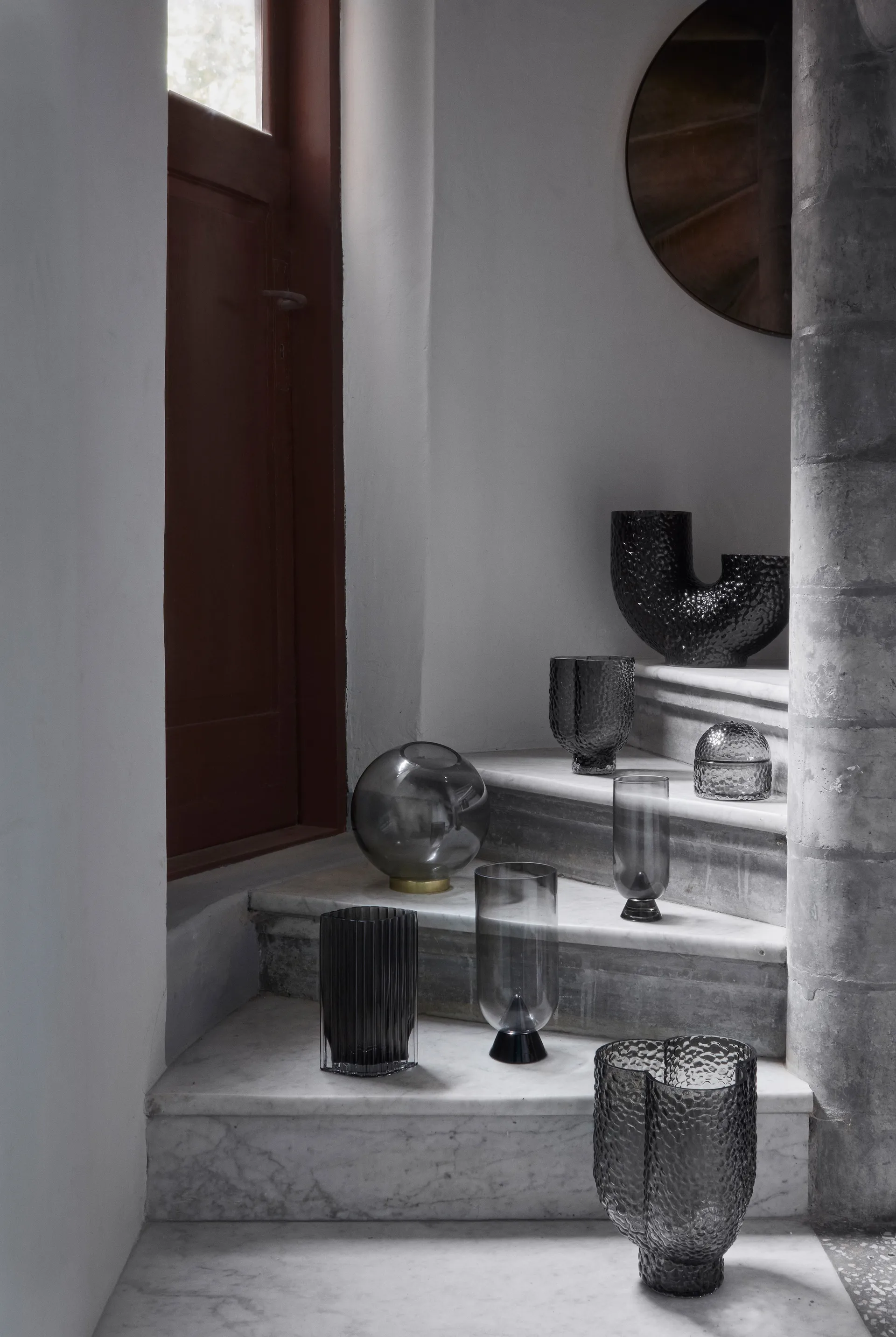 Jarrón Arura trio 25 cm, Black AYTM