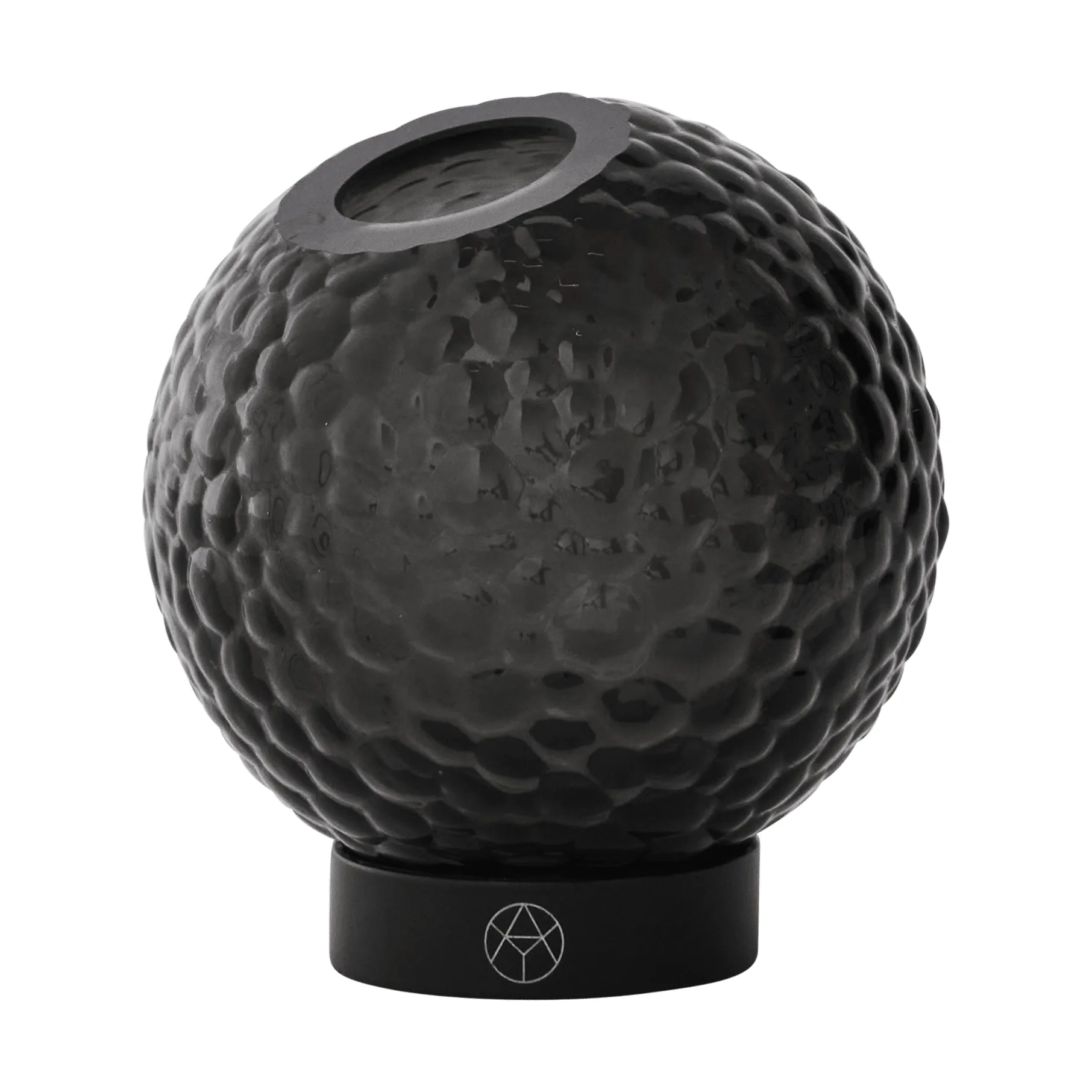 Jarrón Globe bubbles Ø10 cm, Negro AYTM