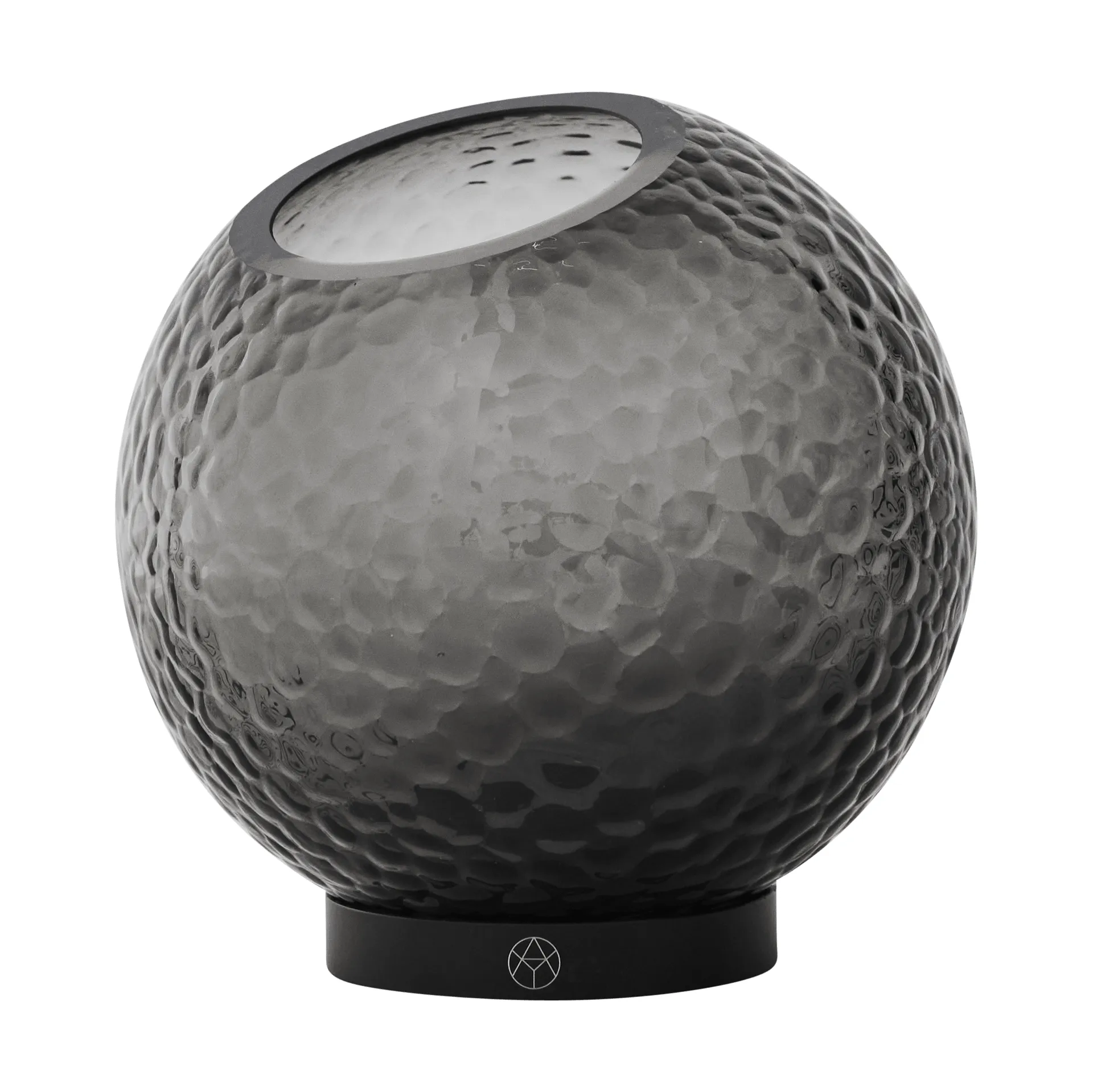 Jarrón Globe bubbles Ø17 cm, Negro AYTM