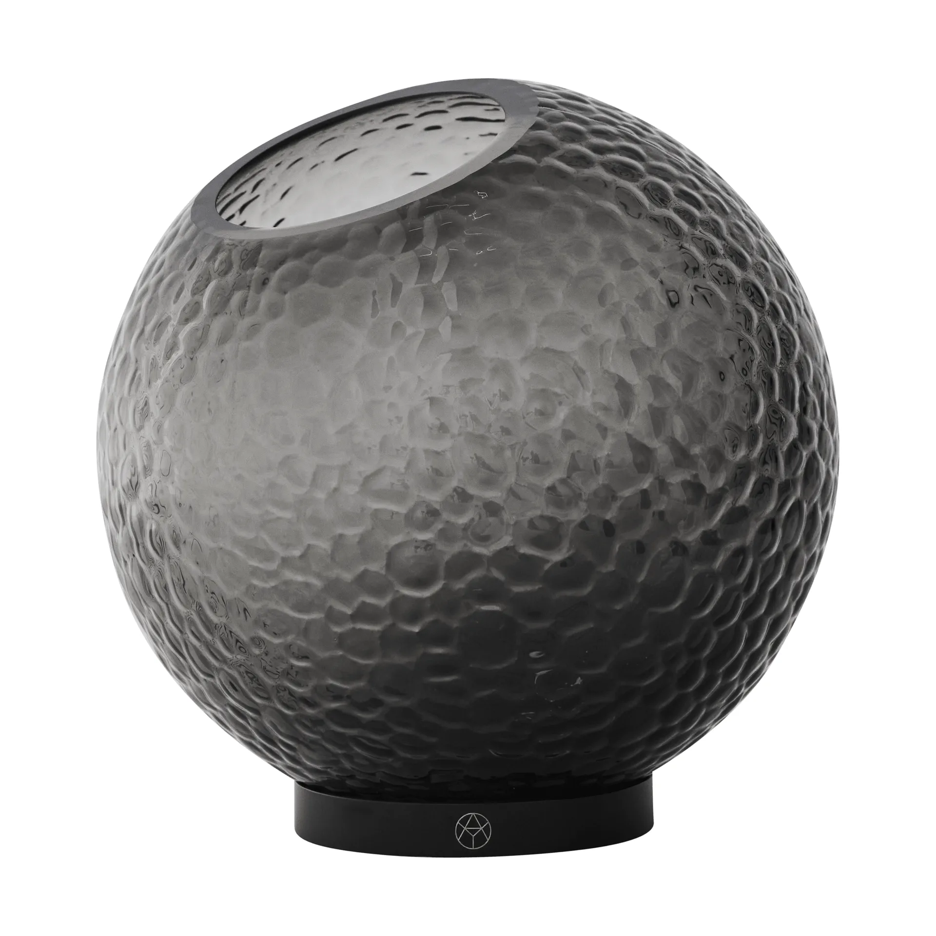 Jarrón Globe bubbles Ø21 cm, Negro AYTM